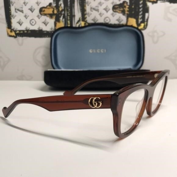 New Authentic Gucci Tortoise Shell Women's Glasses GG0992o 003 - Picture 10 of 14